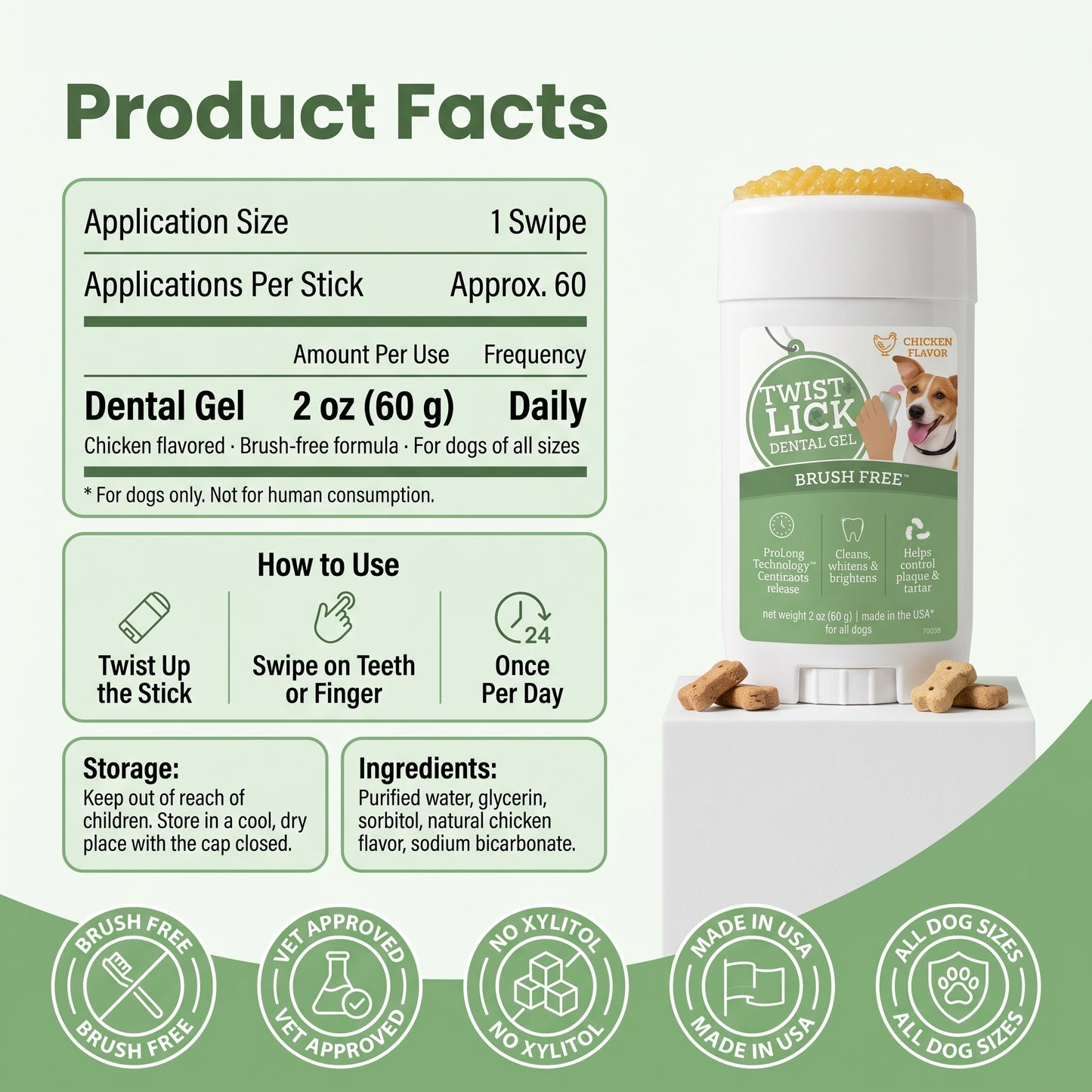 Twist & Lick Dental Gel